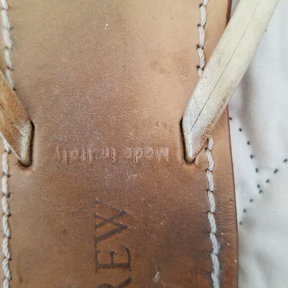 J. Crew Tan and Cream/gold Sandals - Picture 6 of 7